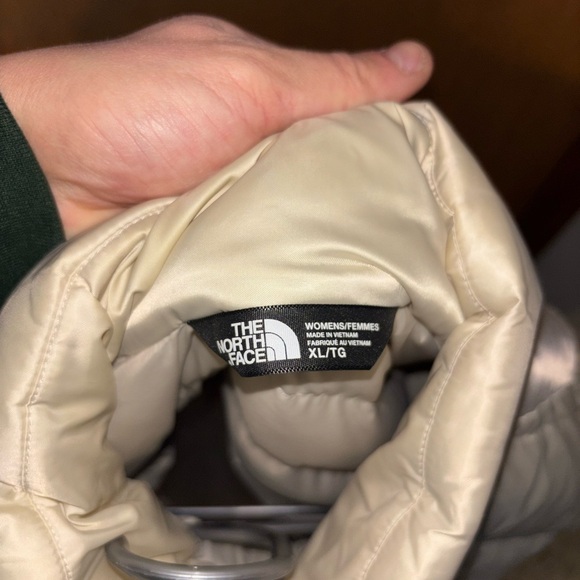 The North Face Aconcagua Puffer Jacket Womens XL Pearl White Goose Down 550 Fill - Picture 6 of 6